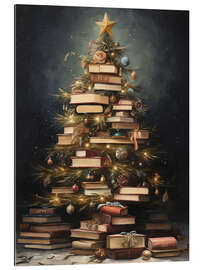 Gallery print Christmas Tree Books