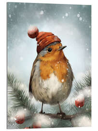 Galleritryck Christmas Bird Robin