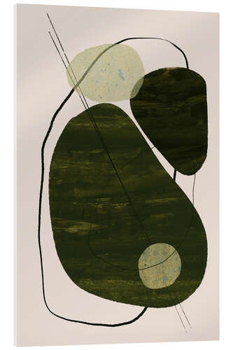 Tableau en verre acrylique Playing Shapes I