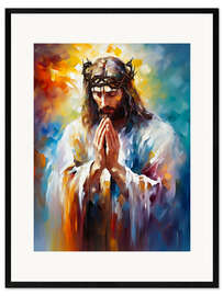Impressão artística com moldura Jesus Christ II