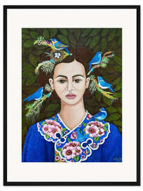 Gerahmter Kunstdruck Waldseele