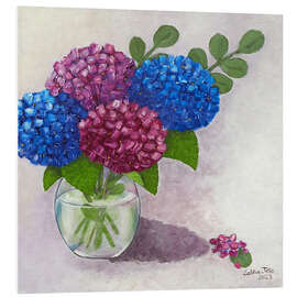 Foam board print Hydrangeas