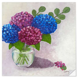 Wall sticker Hydrangeas