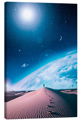 Canvas print Dune and Blue Space Quiet Serenity