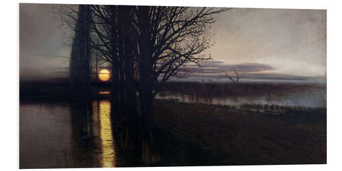 Foam board print Moonrise, Stanisław Masłowski, 1884