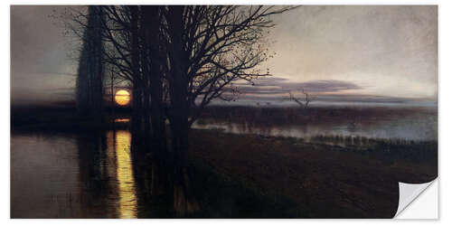 Wall sticker Moonrise, Stanisław Masłowski, 1884