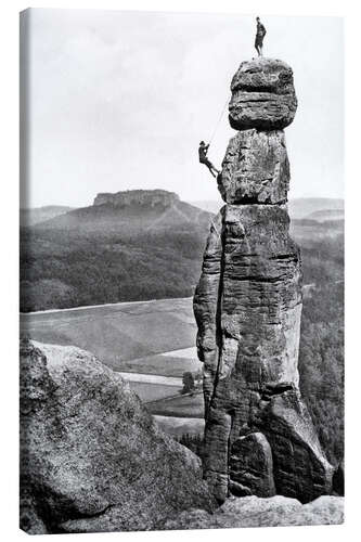 Stampa su tela Mountaineer, Saxon Switzerland, ca. 1930