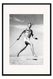 Gerahmter Kunstdruck Speerwerfer, ca.1940