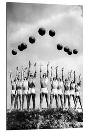 Tableau en plexi-alu Ball Gymnastics Men, ca.1940