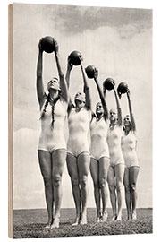 Trebilde Women With Gymnastic Balls, 1940