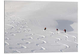 Gallery print Downhill Run With Snow Tracks