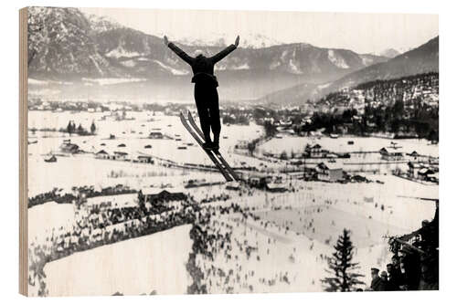 Tableau en bois Ski Jumper,1937