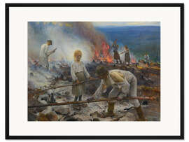 Gerahmter Kunstdruck Unter dem Joch, Eero Järnefelt