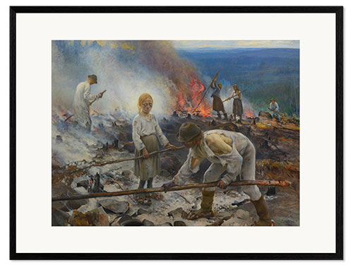 Innrammet kunsttrykk Under the Yoke, Eero Järnefelt