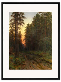 Gerahmter Kunstdruck Dämmerung, Ivan Shishkin