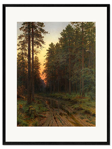 Framed art print Twilight, Ivan Shishkin