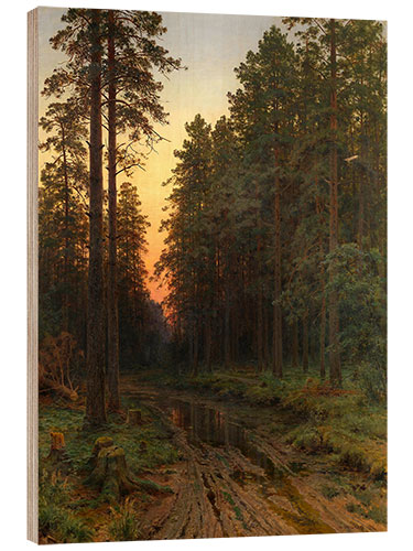 Obraz na drewnie Twilight, Ivan Shishkin