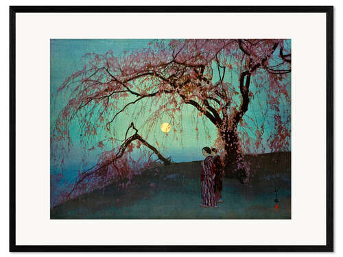 Impressão artística com moldura Kumoi Zakura, Kumoi Cherry Trees