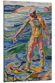 Magnettafel Badender Mann, 1918