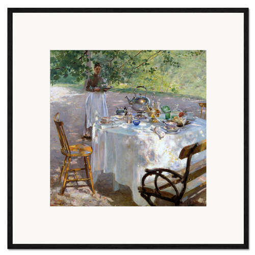 Innrammet kunsttrykk Breakfast Time, Hanna Pauli, 1870