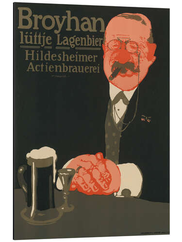 Tableau en aluminium Broyhan Lüttje Lagenbier