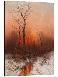 Magnettafel Heimkehr bei Sonnenuntergang, Désiré Thomassin