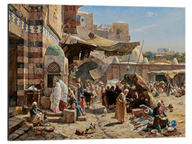 Aluminium print Market in Jaffa, 1887