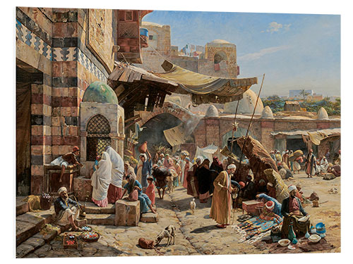 Foam board print Market in Jaffa, 1887