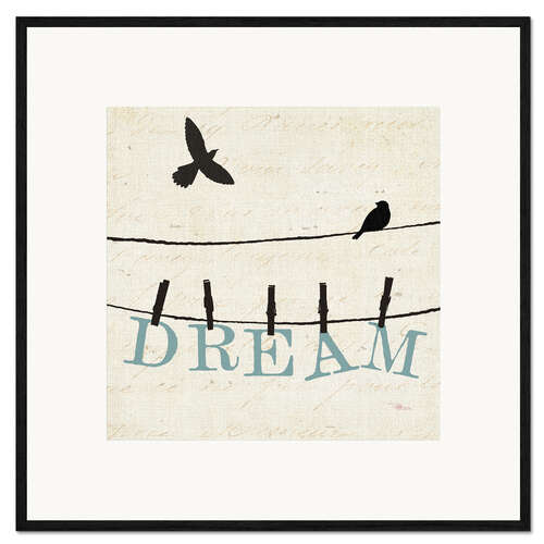 Framed art print Bird Talk - Dream