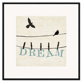 Framed art print Bird Talk - Dream