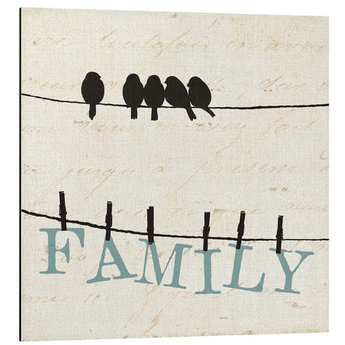 Aluminiumsbilde Bird Talk - Family