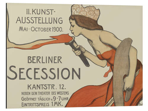 Aluminium print Berliner Secession, 2nd Art Exhibition May-October 1900