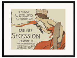 Gerahmter Kunstdruck Berliner Secession, II. Kunstausstellung Mai-October 1900
