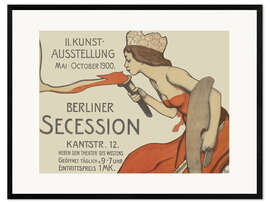 Inramat konsttryck Berliner Secession, 2nd Art Exhibition May-October 1900