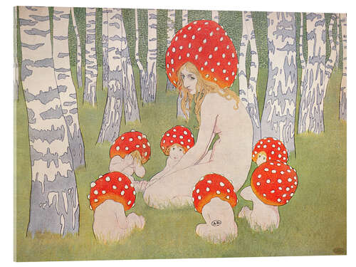 Acrylic print Mother Mushroom With Her Children, Edward Okun