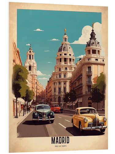 PVC-taulu Madrid Travel Art