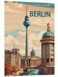 Foam board print Berlin Travel Art