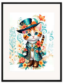 Gerahmter Kunstdruck Der Gestiefelte Kater