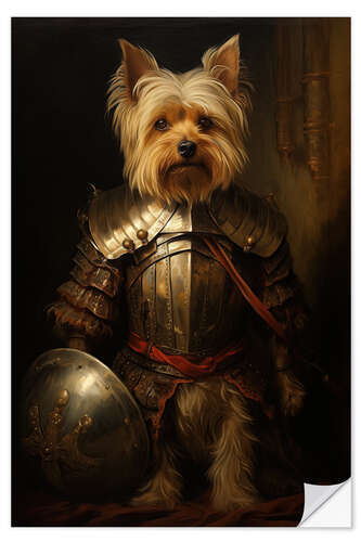 Vinilo para la pared Terrier Knight