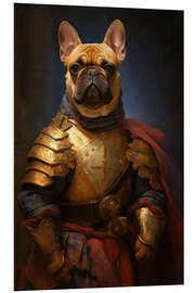 Foam board print French Bulldog Knight