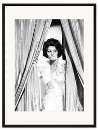 Gerahmter Kunstdruck Sophia Loren in "Arabeske", 1966
