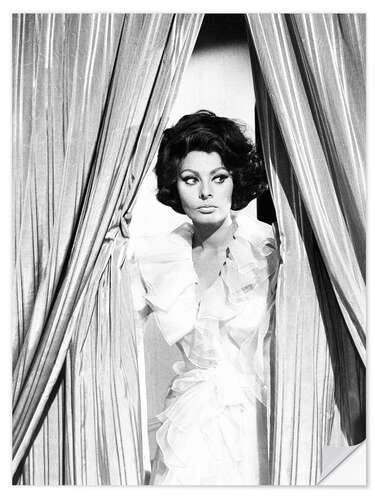 Selvklæbende plakat Sophia Loren in "Arabesque", 1966