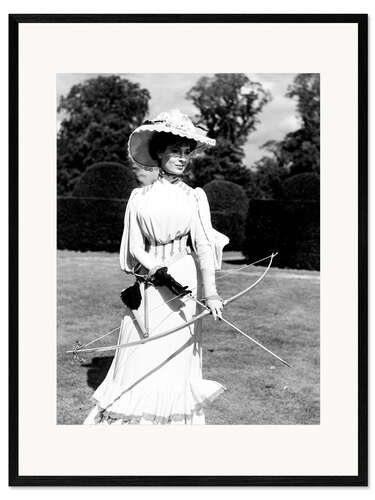 Innrammet kunsttrykk Valerie Hobson in "Kind Hearts and Coronets", 1949