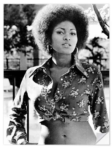 Selvklebende plakat Pam Grier in "Coffy", 1973