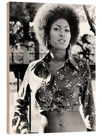 Trätavla Pam Grier in &quot;Coffy&quot;, 1973