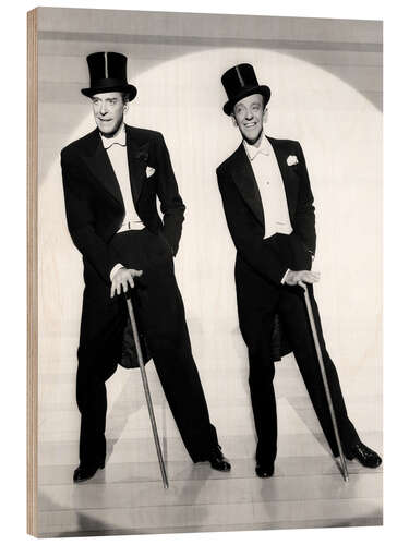 Trätavla Jack Buchanan, Fred Astaire in "Tha Band Wagon", 1953