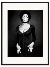 Gerahmter Kunstdruck Pam Grier in "Der Schrei des Todes", 1973
