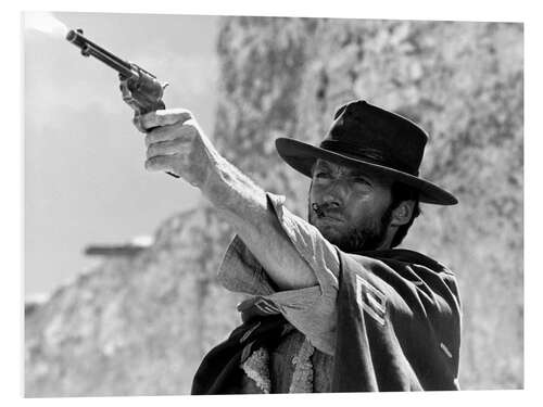 Foam board print Clint shoots in "A Fistful of Dollars", 1964