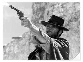 Selvklæbende plakat Clint shoots in "A Fistful of Dollars", 1964