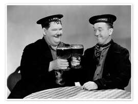 Reprodução  Oliver Hardy and Stan Laurel in Our Relations, 1936
